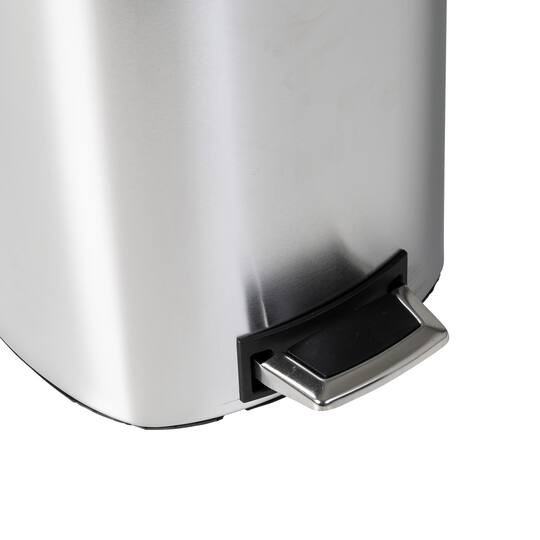 Honey Can Do 12-Liter Stainless Steel Step Trash Can